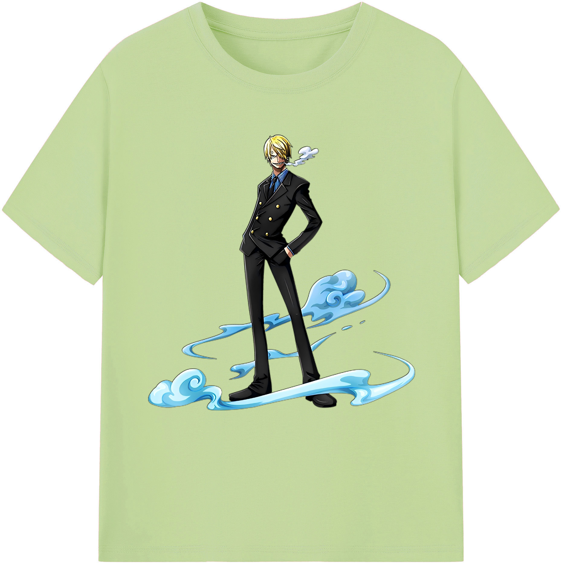ワンピース サンジ ONE PIECE Sanji 綿100％半袖Tシャツ（フロントプリント）